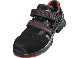 4031101006055 - uvex 1 8536247 ESD Sicherheitssandale S1P Schuhgröße (EU) 47 Rot Schwarz 1 Paar