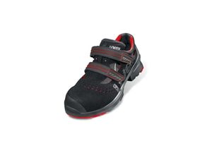 4031101006147 - 8536344 1 Sandalen S1P 85363 schwarz rot Weite 12 Größe 44 - Uvex