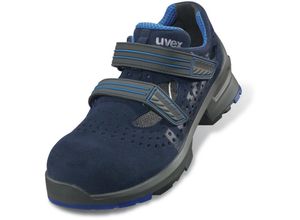 4031101584300 - UVEX 1 Sicherheits-Sandale 85308 S1 SRC blau mit Klettverschl Weite 11 Gr 42