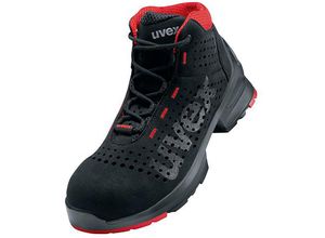 4031101610504 - 1 Stiefel S1 schwarz rot Weite 12 Gr 39 - schwarz - Uvex