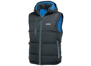 4031101624877 - Thermo Steppweste schwarz blau Gr 5XL - schwarz - Uvex