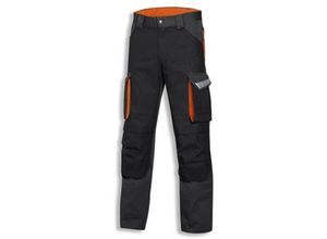 4031101632872 - Cargohose metal grau orange anthrazit Gr 42 - grau - Uvex