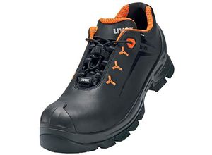 4031101650609 - 2 macsole® Halbschuhe S3 schwarz orange Weite 14 Gr 40 - Schwarz - Uvex