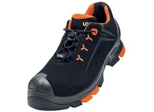 4031101653198 - 2 Halbschuhe S3 schwarz orange Weite 11 Gr 50 - schwarz - Uvex