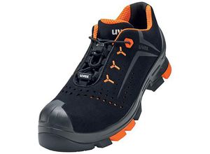 4031101668956 - 2 Halbschuhe S1P schwarz orange Weite 12 Gr 48 - schwarz - Uvex