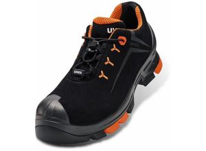 4031101669434 - 6508344 2 Halbschuhe S3 65083 schwarz orange Weite 12 Größe 44 - Uvex