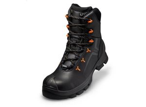 4031101734644 - 6530340 2 macsole® Stiefel S3 65303 schwarz orange Weite 12 Größe 40 - Uvex