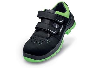 4031101756585 - 9559944 2 xenova® Sandalen S1 95599 schwarz grün Weite 12 Größe 44 - Uvex