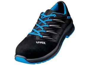 4031101774756 - 2 trend Halbschuhe S2 blau schwarz Weite 10 Gr 45 - blau - Uvex