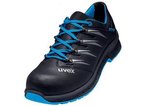 4031101775272 - 2 trend Halbschuhe S2 blau schwarz Weite 12 Gr 51 - blau - Uvex