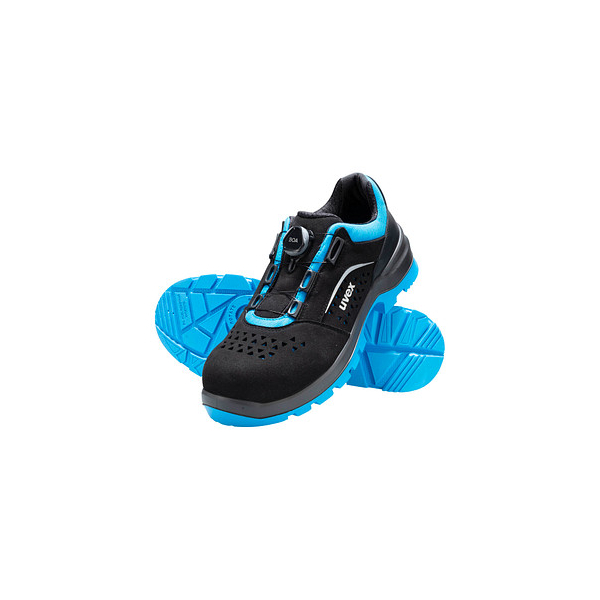 4031101776514 - uvex 2 xenova BOA Sicherheitsschuh S1P Halbschuh gelocht schwarz blau 39 11 - 9558239