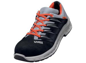 4031101789309 - uvex 2 trend Halbschuhe S2 schwarz grau rot Weite 12 Gr 38 - schwarz