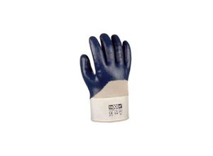 4031301010302 - Nitril-Handschuhe stulpe beige blau 3 4 beschichtet 232910 Gr10 - Texxor