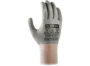 4031301011002 - TeXXor® Schnittschutz-Strickhandschuhe pu-beschichtung Grau Grau