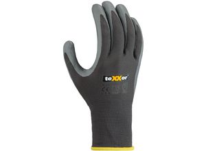 4031301011064 - Trizeratop - teXXor® Polyester-Handschuhe nitril beschichtet Grau Grau