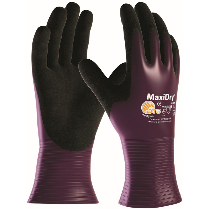 4031301011200 - Nitril-Handschuhe 56-426 " MaxiDRY®"  vollbeschichtet EN