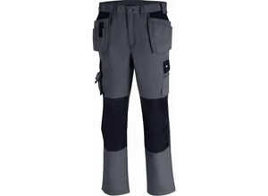 4031301020554 - Bundhose panama grau schwarz (270 g m²) 65% Poly 35% Baum 431742 Gr42 - Texxor