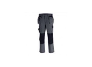 4031301021865 - teXXor® Bundhose PANAMA grau schwarz (270 g m²) 65% Poly 35% Baum 431746 Gr46