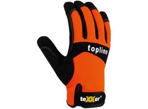 4031301024828 - teXXor® topline Kunstleder-Handschuhe IRVINE SB-Verpackung Orange Schwarz Grau