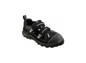 4031301030409 - S1-ESD-Sicherheitsklettsandalen TeamStar Schwarz Silber - Runnex