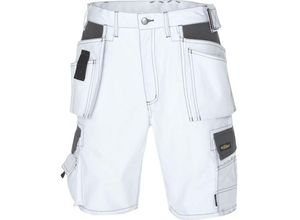 4031301031109 - teXXor® Canvas (270 g m²) Shorts BERMUDA weiß grau 65% Poly 35% Baumw 4344 Gr42