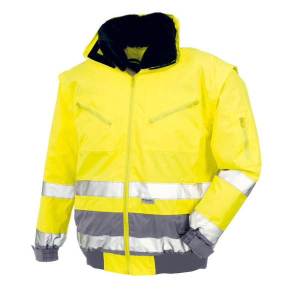 4031301031499 - Warnschutz-Pilotenjacke VANCOUVER leuchtgelb grau Größe XXL - leuchtgelb grau