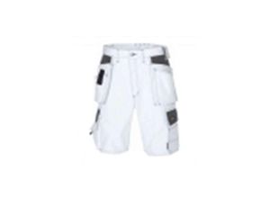 4031301032847 - teXXor® Canvas (270 g m²) Shorts BERMUDA weiß grau 65% Poly 35% Baumw 4344 Gr60