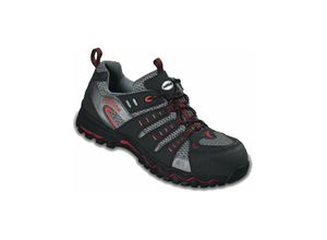 4031301034605 - S1 Sicherheitshalbschuhe LightStar schwarz grau rot 512138 Gr47 - Runnex