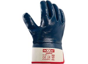 4031301036760 - Trizeratop - teXXor® topline Nitril-Handschuhe stulpe Beige Blau