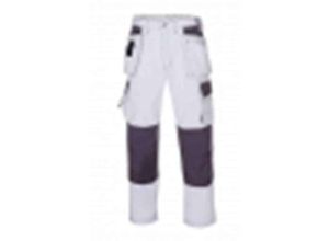 4031301038870 - Trizeratop - teXXor® Bundhose panama weiß grau (270 g m²) 65% Poly 35% Baum 431444 Gr44