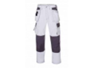 4031301038962 - Trizeratop - teXXor® Bundhose panama weiß grau (270 g m²) 65% Poly 35% Baum 431462 Gr62