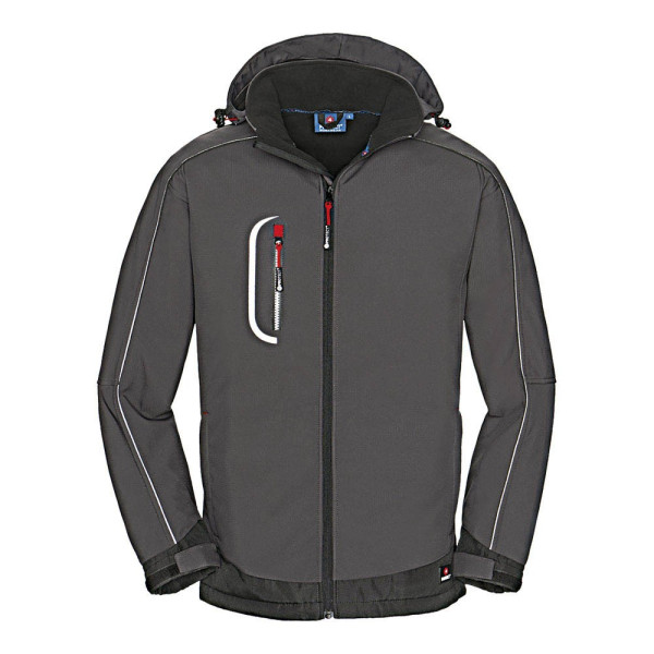 4031301040514 - Herren Softshelljacke Montana grau schwarz Größe XS