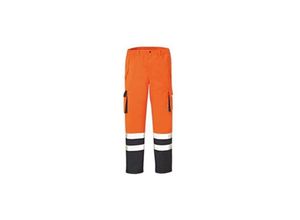 4031301045687 - Trizeratop - 4PROTECT® Warn-Wetterschutz-Bundhose baltimore leuchtorange navy 3491S GrS