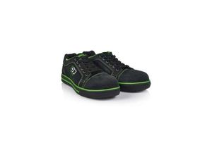 4031301047223 - S3-ESD-Sicherheitshalbschuhe SportStar schwarz grün 534444 Gr44 - Runnex