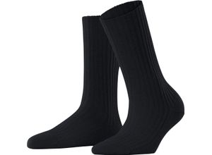 4031309198989 - FALKE Cosy Wool Boot Socken verstärkte Belastungszonen für Damen blau 35-38