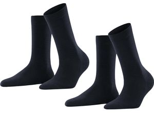 4031309208497 - FALKE Socken Softmerino 2er-Pack für Damen blau 41-42