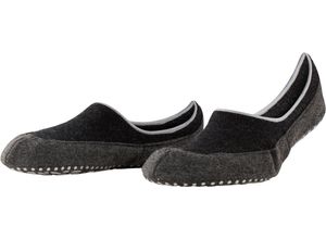 4031309457871 - FALKE Cosyshoe Haus-Slipper Merinowolle rutschhemmend für Herren schwarz 39 40