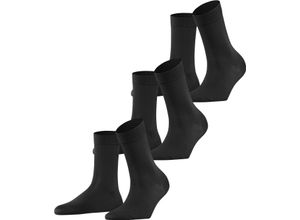 4031309879611 - FALKE Cotton Touch Socken 3er-Pack für Damen schwarz 39-42