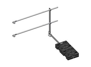 4031405609600 - Ausstiegsgeländer seitlich 2000 mm mit Ballast MUNK