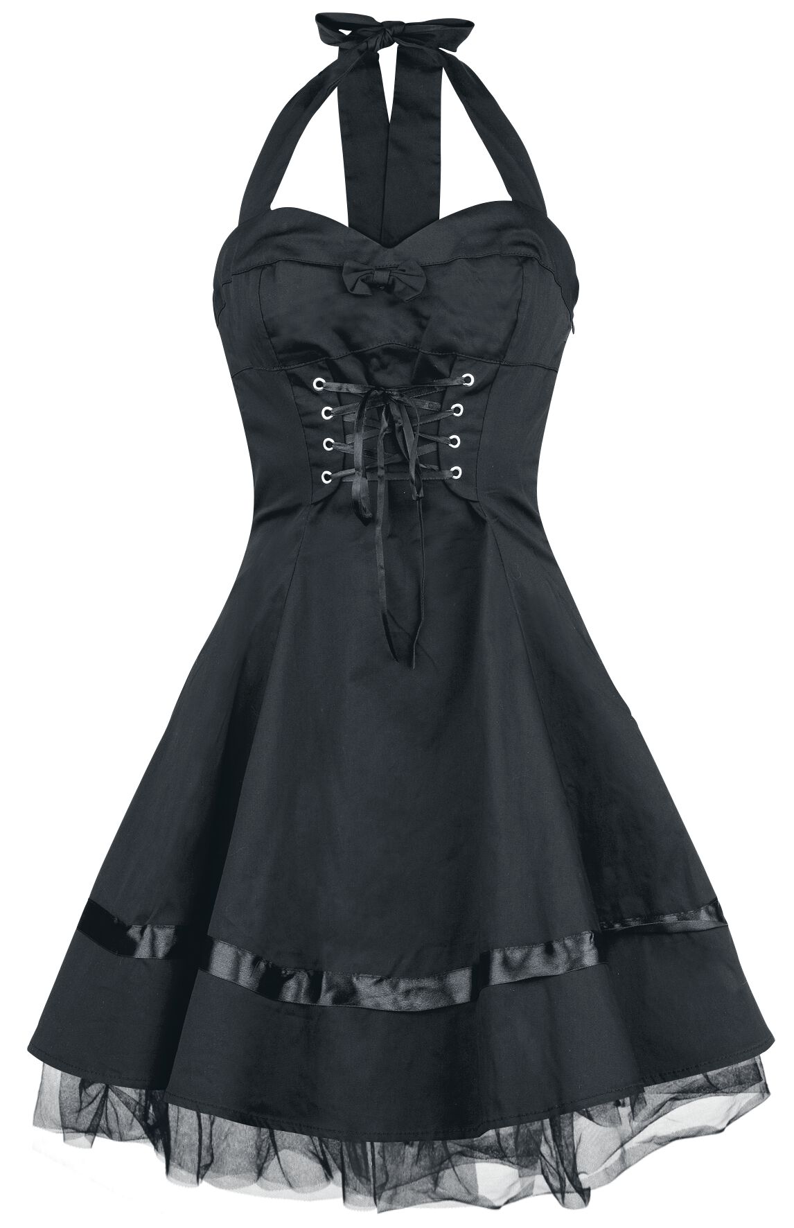 4031417174660 - Lace Cotton Dress Kurzes Kleid schwarz in L