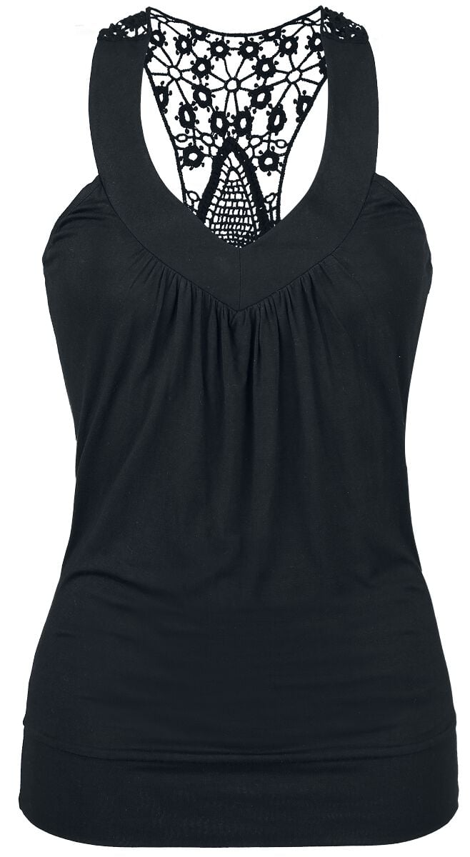 4031417199533 - Laced Racerback Top schwarz in XL 4031417199533 - Laced Racerback Top schwarz in XL
