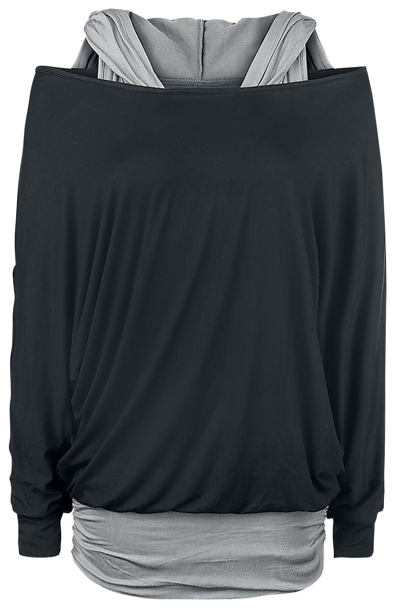 4031417272922 - Get Loose Langarmshirt schwarz grau in 3XL 4031417272922 - Get Loose Langarmshirt schwarz grau in 3XL