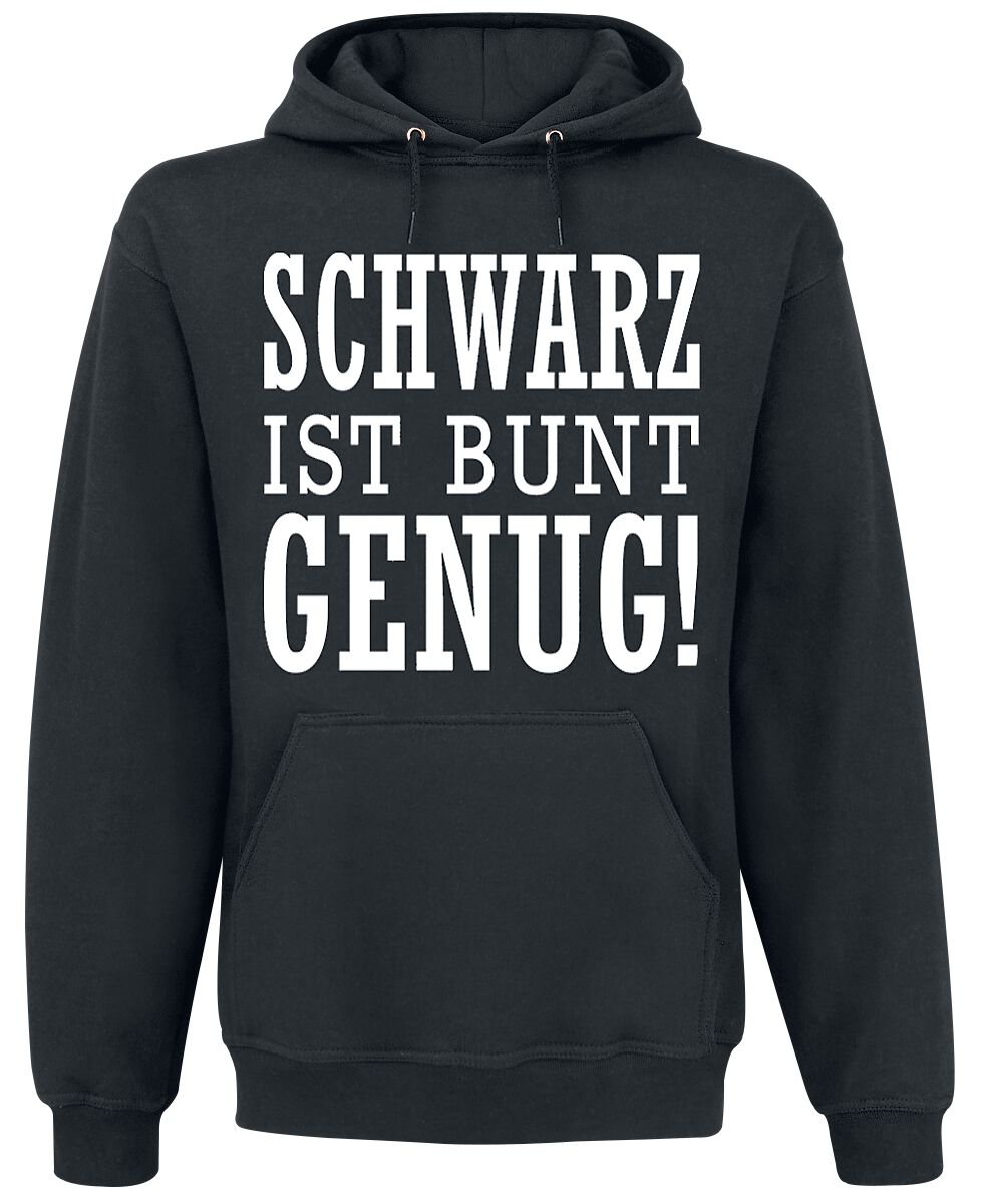 4031417411055 - Schwarz ist bunt genug Kapuzenpullover schwarz in S 4031417411055 - Schwarz ist bunt genug Kapuzenpullover schwarz in S