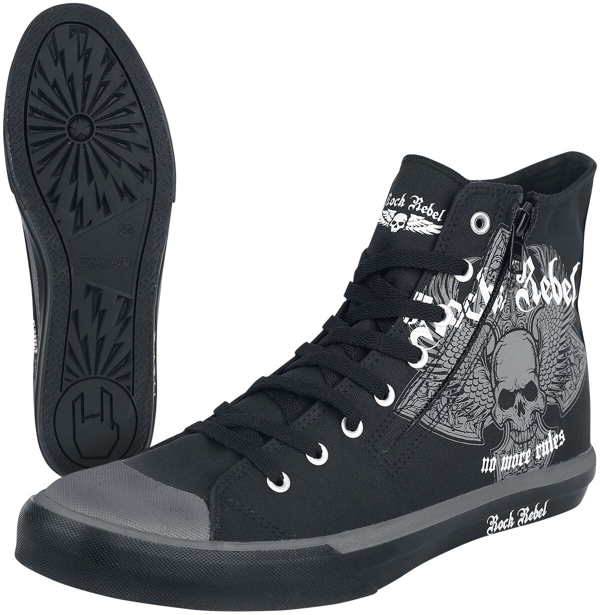 4031417430384 - Walk The Line Sneaker high schwarz in EU42