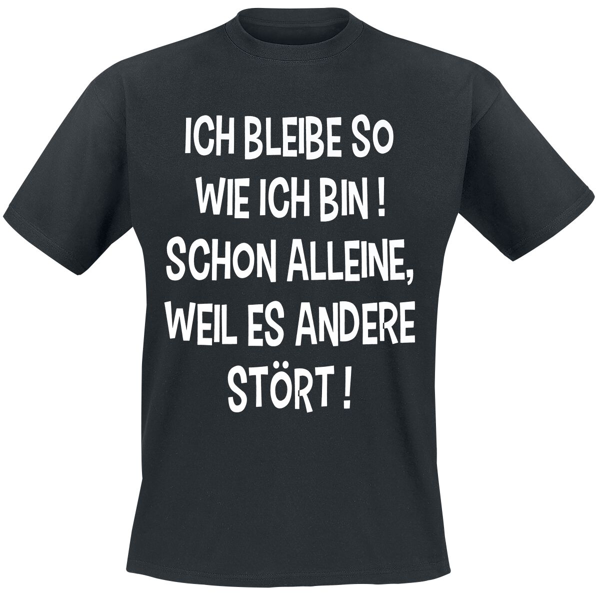 4031417531951 - Ich bleibe so wie ich bin T-Shirt schwarz in L
