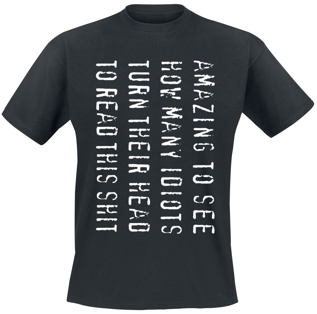 4031417552468 - Sprüche Amazing To See T-Shirt schwarz 4031417552468 - Sprüche Amazing To See T-Shirt schwarz
