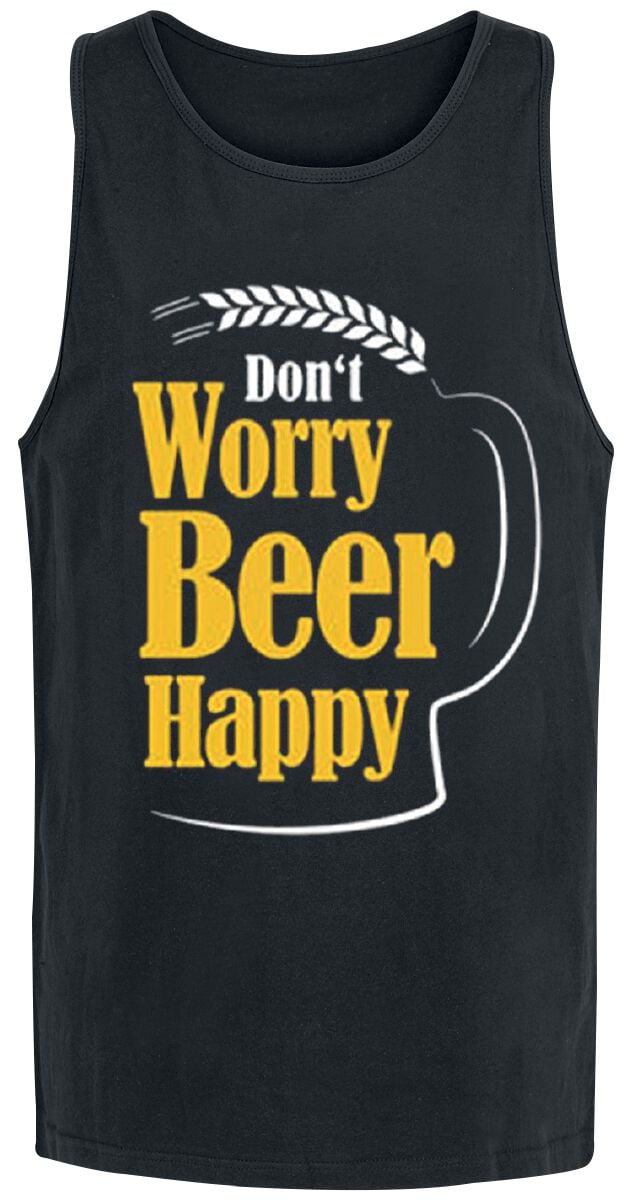 4031417958505 - Don`t Worry Beer Happy Tank-Top schwarz in S