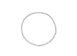 4031427378812 - Perlenkette FIRETTI Schmuck Geschenk Gold 375 Halsschmuck Halskette Perle Halsketten Gr 5 Gelbgold 375-Perlen Länge 40 cm grau (gelbgoldfarben grau) Damen Perlenketten zu Hoodie Kleid Shirt Jeans Sneaker Anlass Geburtstag Weihnachten