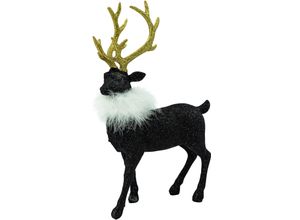 4031456247974 - Weihnachtsfigur Weihnachtsdeko Dekofiguren Gr B H T 23 cm x 365 cm x 9 cm schwarz (schwarz goldfarben weiß) Weihnachtsengel Weihnachtsfiguren Rentier aus Polyresin 4031456247974 - Weihnachtsfigur Weihnachtsdeko Dekofiguren Gr B H T 23 cm x 365 cm x 9 cm schwarz (schwarz goldfarben weiß) Weihnachtsengel Weihnachtsfiguren Rentier aus Polyresin