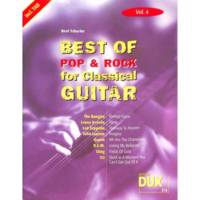 4031658008144 - Best of Pop + Rock for classical guitar 4